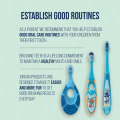 Jordan* parent gently brushing baby teeth demonstrating safe use
