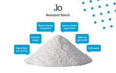 Nutrition label for Jo’s Resistant Starch Powder