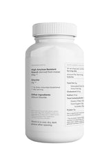 Back packaging showing supplement facts for Jo’s Resistant Starch Powder