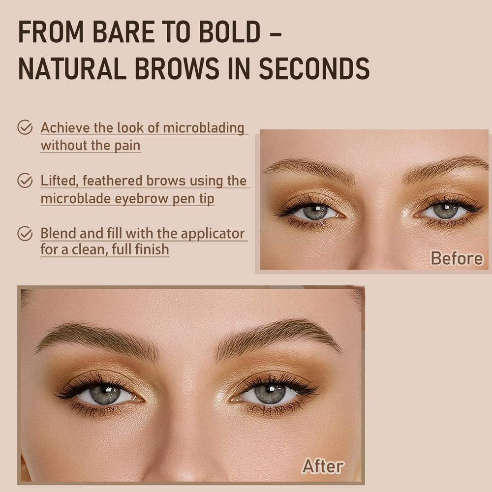 JosurBeauty waterproof brow formula swatch for all-day hold.
