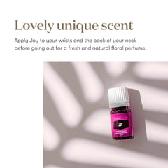 Joy Essential Oils Blend applied as a natural perfume on skin