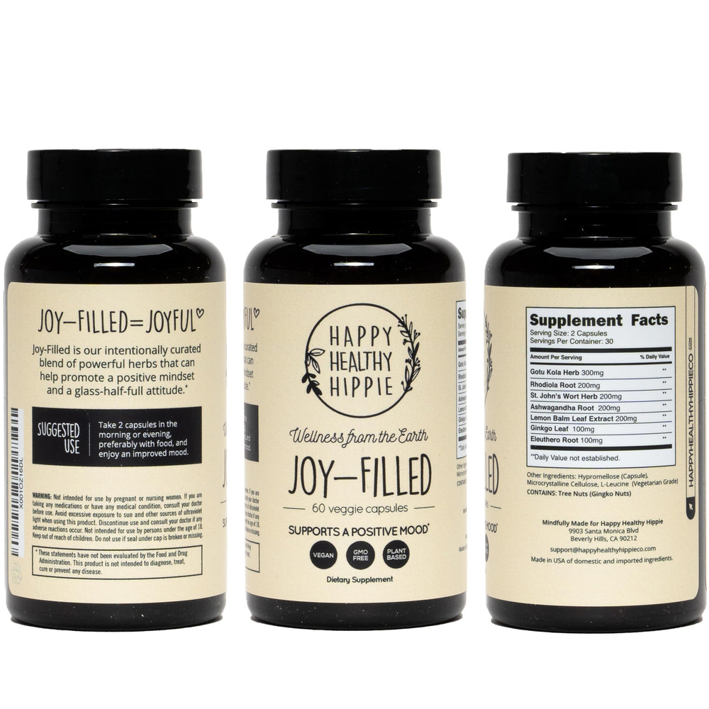 Joy-Filled Mood Support packaging box and bottle