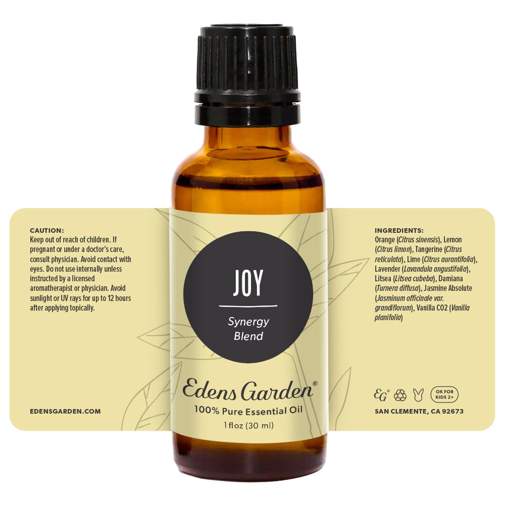 Notes of citrus and florals in Joy Essential Oil Blend