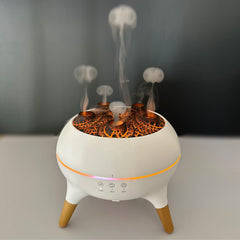JOYFULNEST CO Dancing Jellyfish Diffuser front view with 7 LED lights