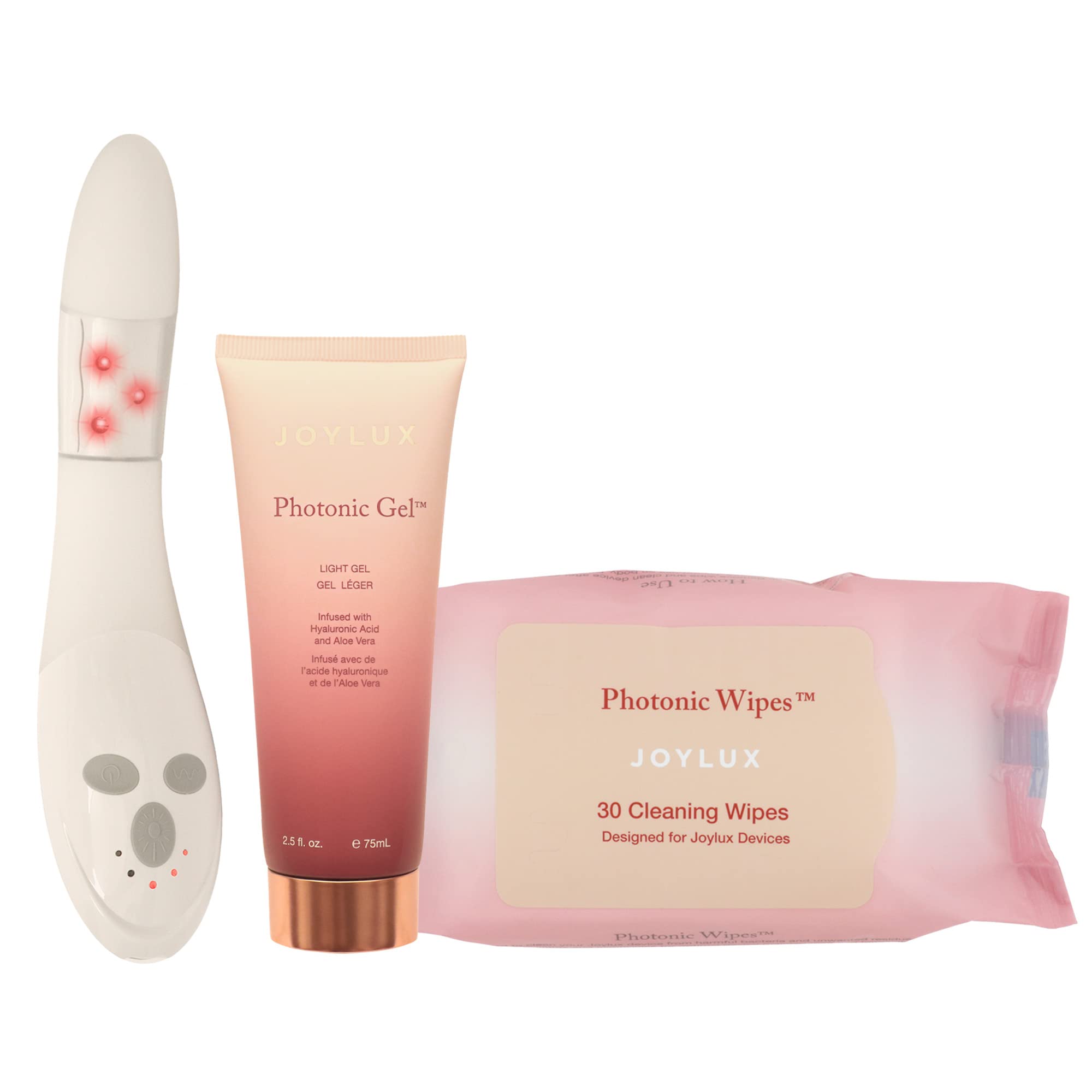 Joylux 3-pack packaging for convenient home wellness.