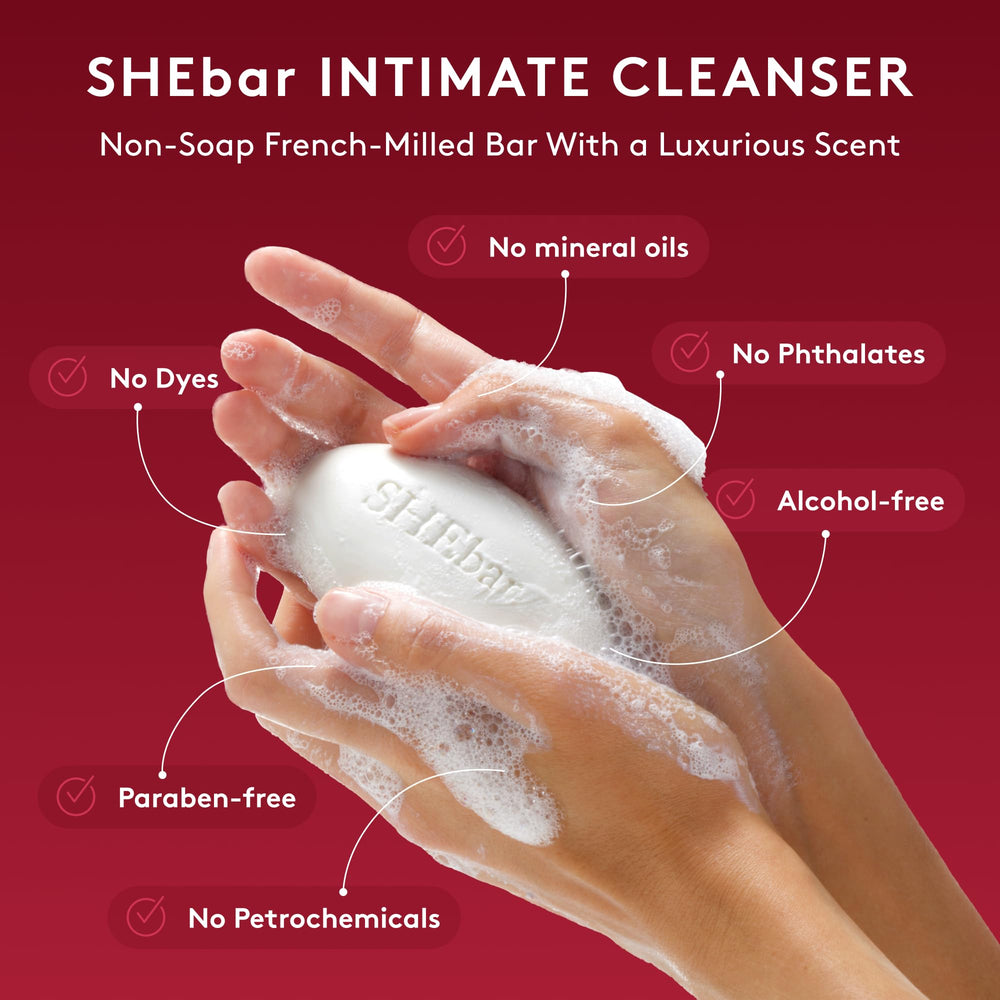 Joylux SHEbar pH-balanced formula supports daily comfort.