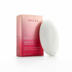 Joylux SHEbar velvety-lather for gentle intimate cleansing.