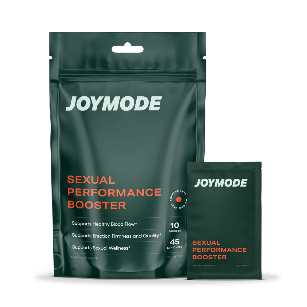 JOYMODE Performance Booster bottle label featuring Arginine Nitrate and L-Citrulline