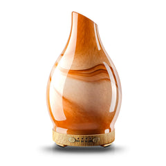 JOYOLO 120ml glass essential oil diffuser with dessert pattern, front view