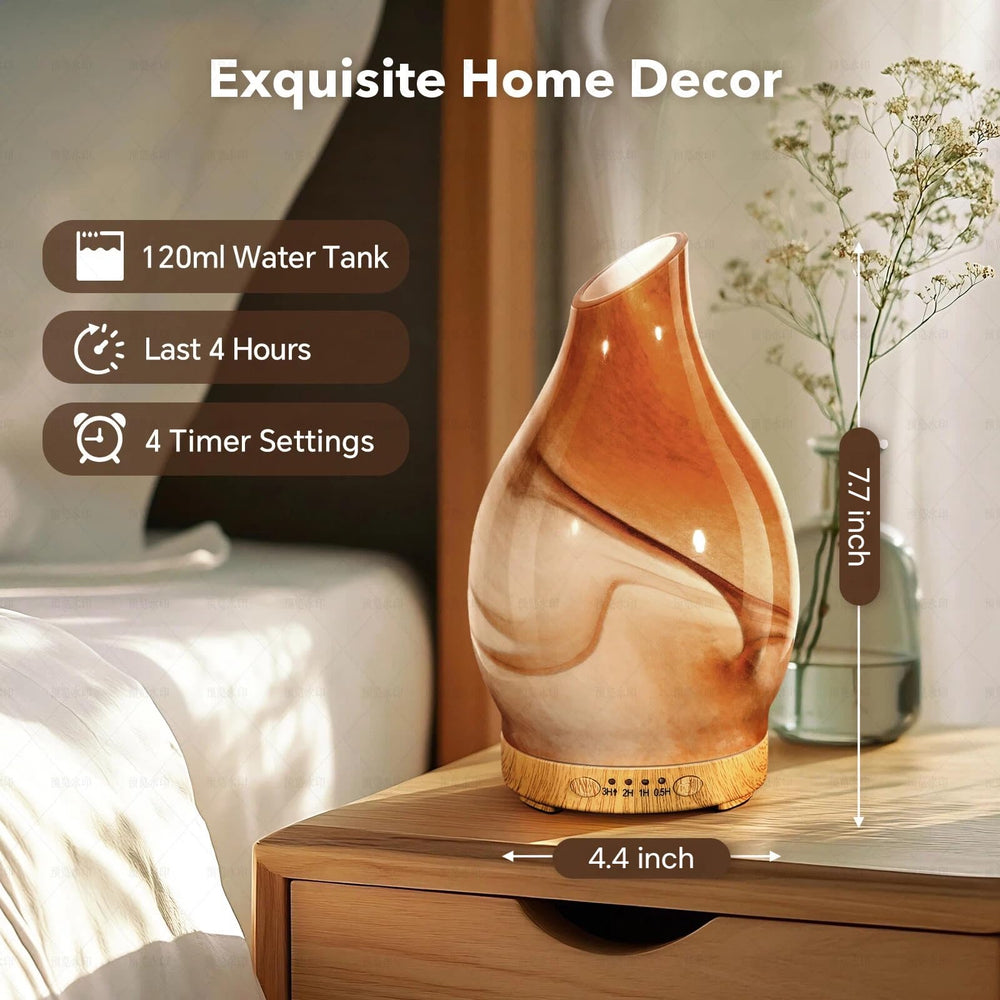 Diffuser showing 4 timer settings for scheduling use