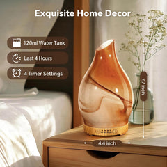 Diffuser showing 4 timer settings for scheduling use