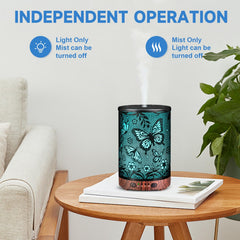 JOYOLO diffuser on an office desk with ambient lighting