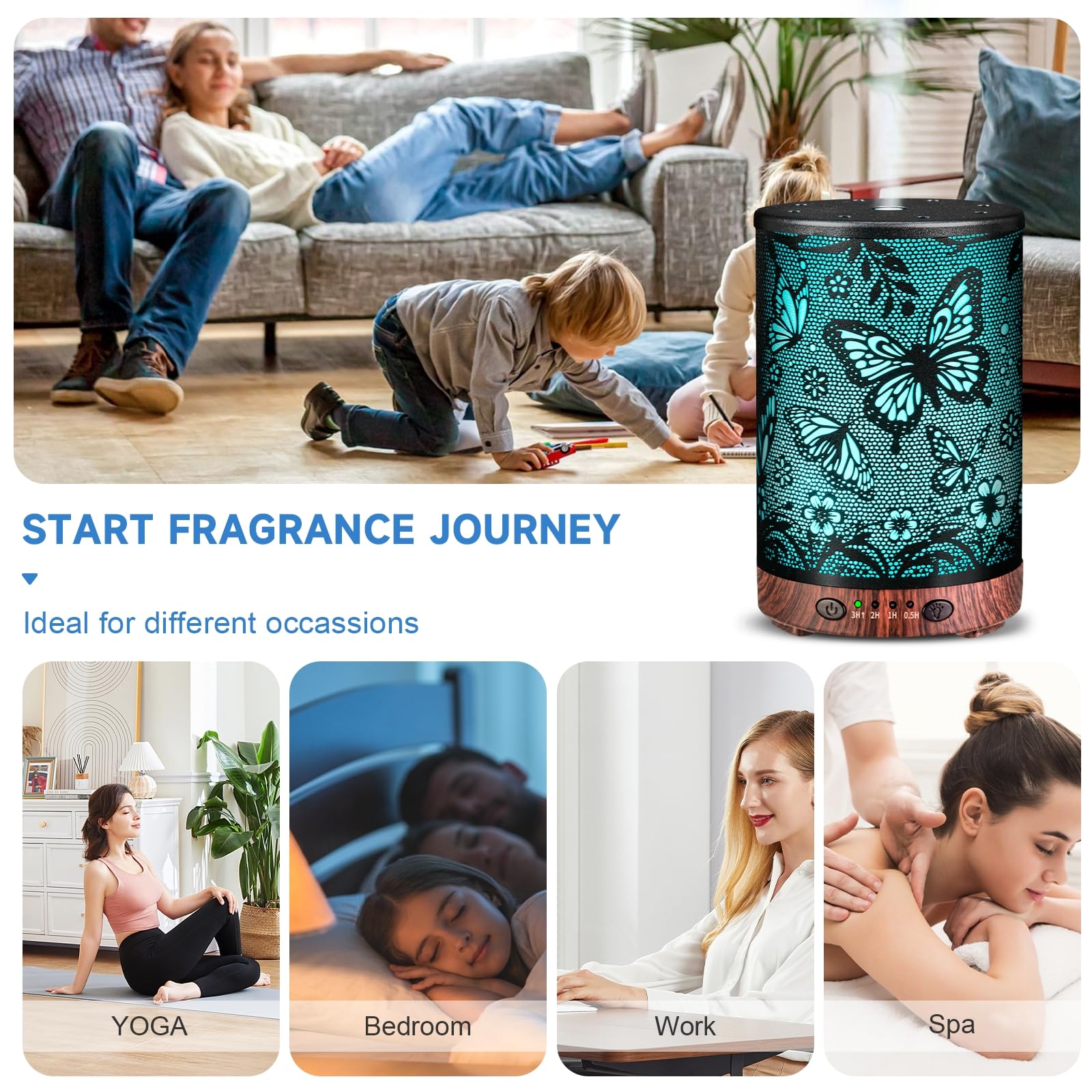 JOYOLO diffuser product image with packaging and gift box