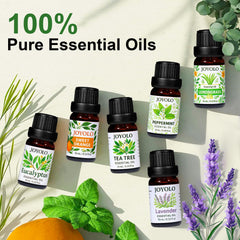 Six 10ml JOYOLO essential oils included with the set