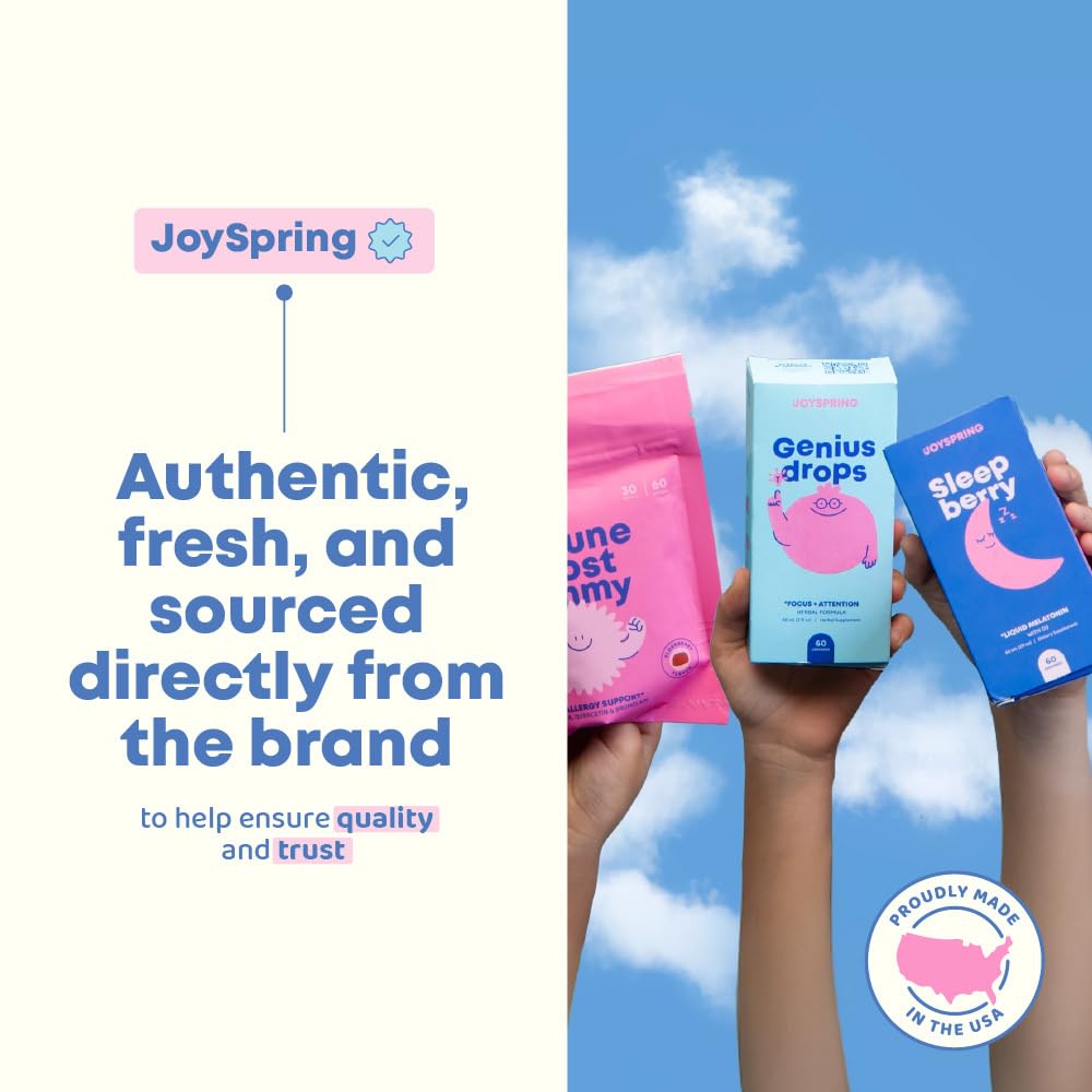 Family-use JoySpring Immune Drops for ages 2-16+ and adults