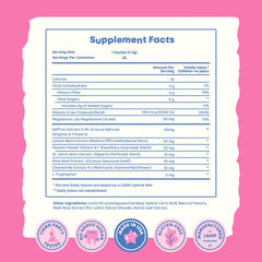 JoySpring Mood Magic ingredients chart emphasizes saffron and magnesium citrate.