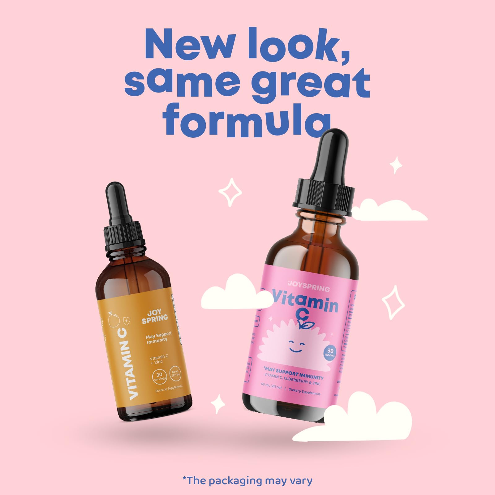 Toddler-friendly naturally flavored vitamin C drops
