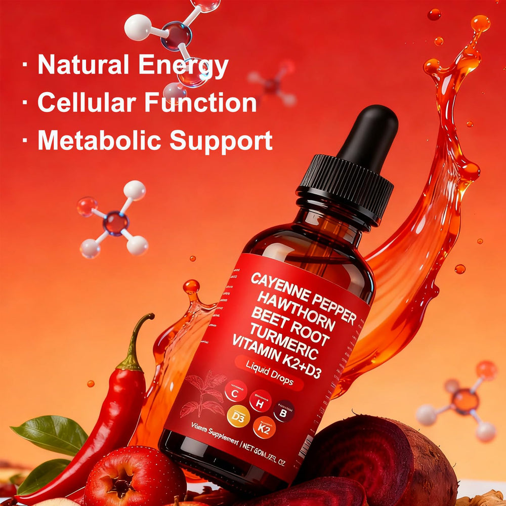 Dropper dispensing cayenne pepper extract