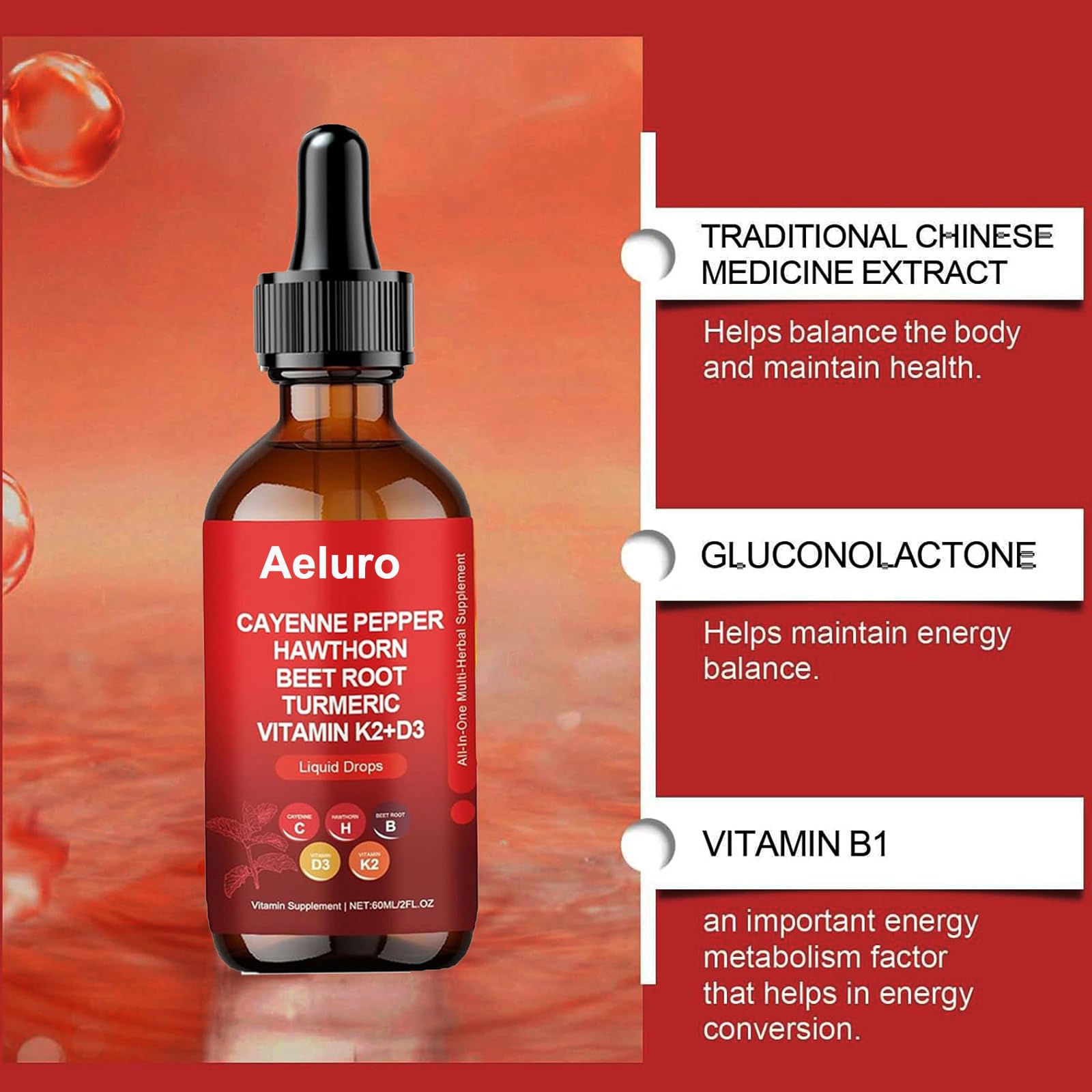 Product packaging and bottle with dropper