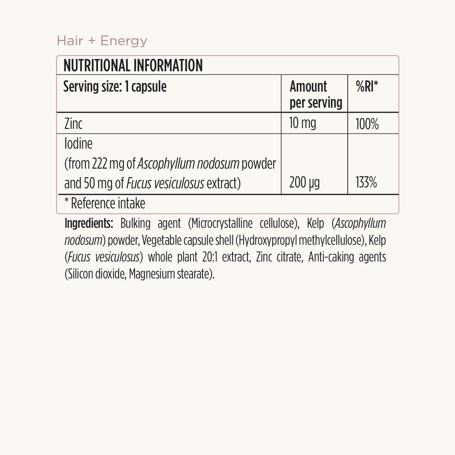 Allergen-free label: gluten-free, dairy-free, soy-free