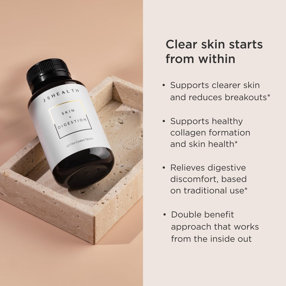 Front packaging of JSHealth Skin and Digestion Formula
