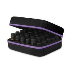 JSVER essential oil storage case holds up to 30 bottles with foam protection