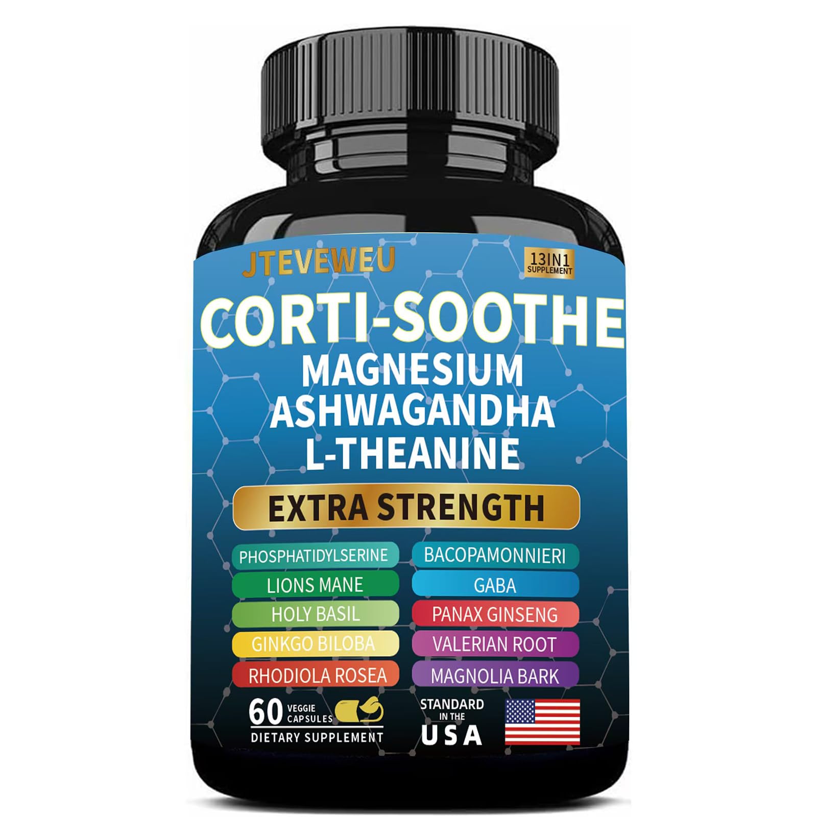 Corti-Soothe bottle with 60 capsules