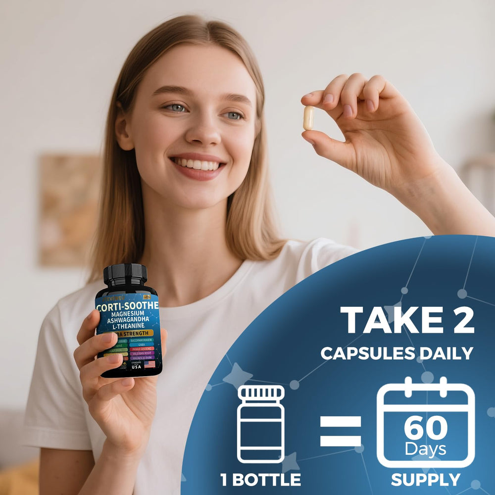 Magnesium glycinate and L-Theanine calming ingredients