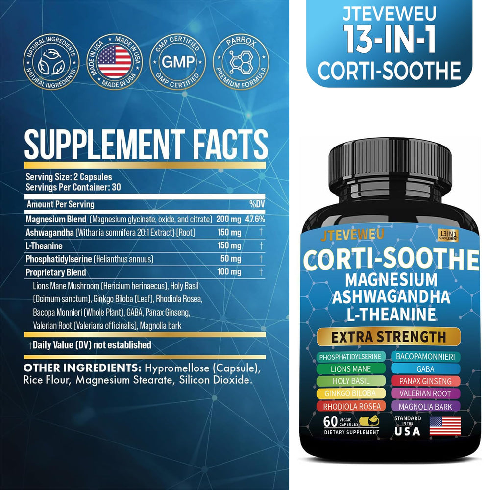 Stress relief ingredients for Corti-Soothe