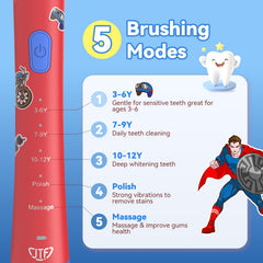 Four replacement small soft brush heads included
