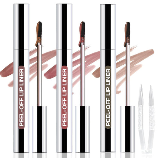 JUAAZIN peel-off lip stain application delivers a precise, smudge-proof lip liner look.