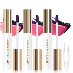 JUAAZIN peel-off lip stain is applied for precise color and clean lines.