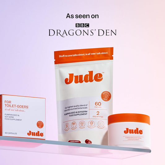 Close-up of Jude Bladder Control Tablets capsules