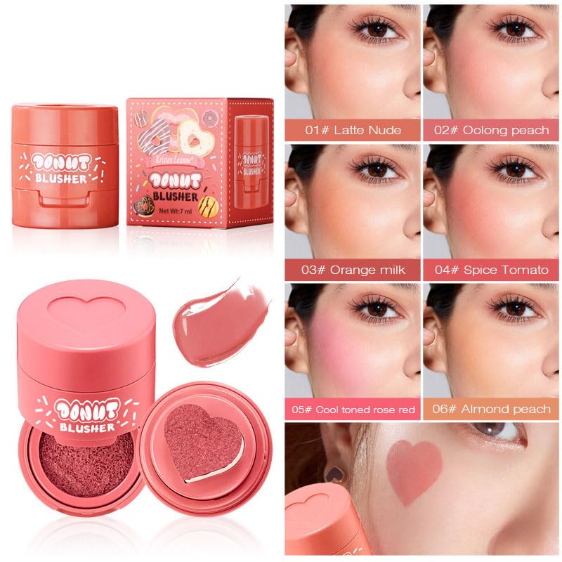 JUDEWY heart applicator stamps color smoothly for even blush