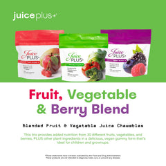 Adults taking a Juice Plus+ chew for vegan, gluten-free nourishment.