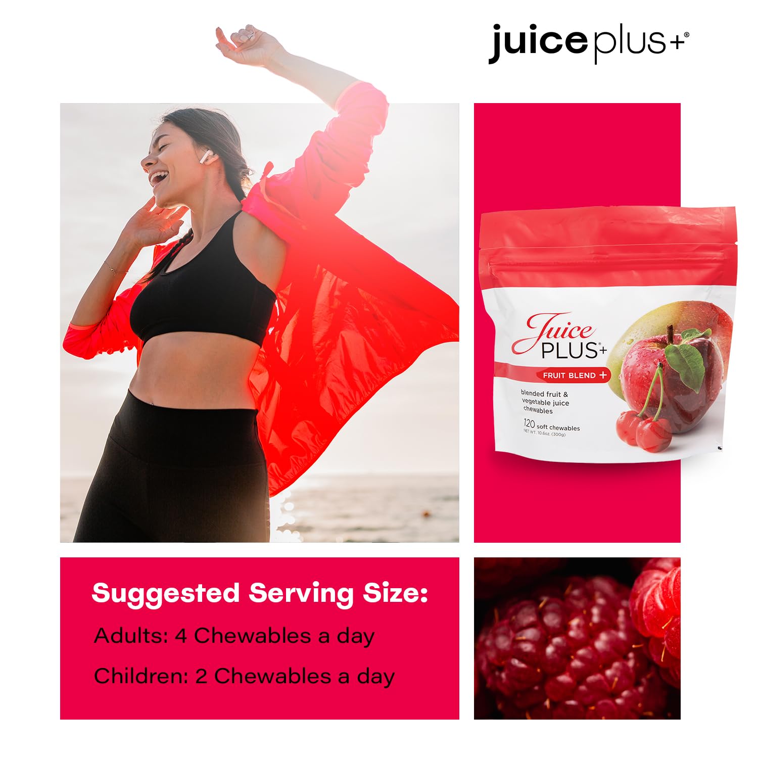 Whole foods nutrition concept for Juice Plus+ Fruit Blend Soft Chews