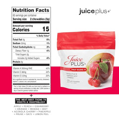 Front pouch of Juice Plus+ Fruit Blend Soft Chews