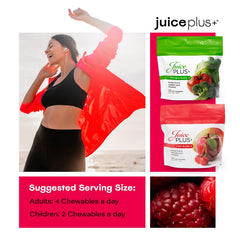 Serving suggestion: Juice Plus+ Soft Chews with a glass of water