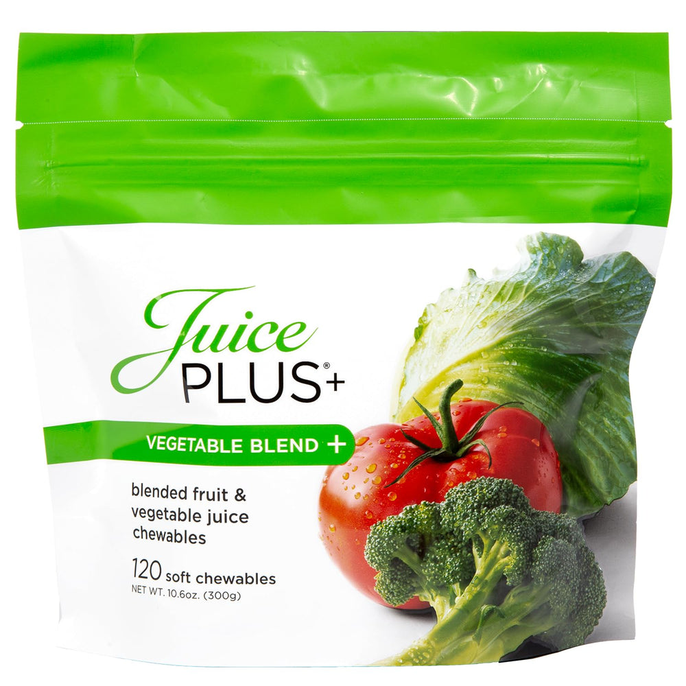 Bottle of JuicePlus+ Vegetable Blend Soft Chews (30 count)