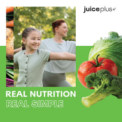 Child taking a JuicePlus+ Vegetable Blend Soft Chew