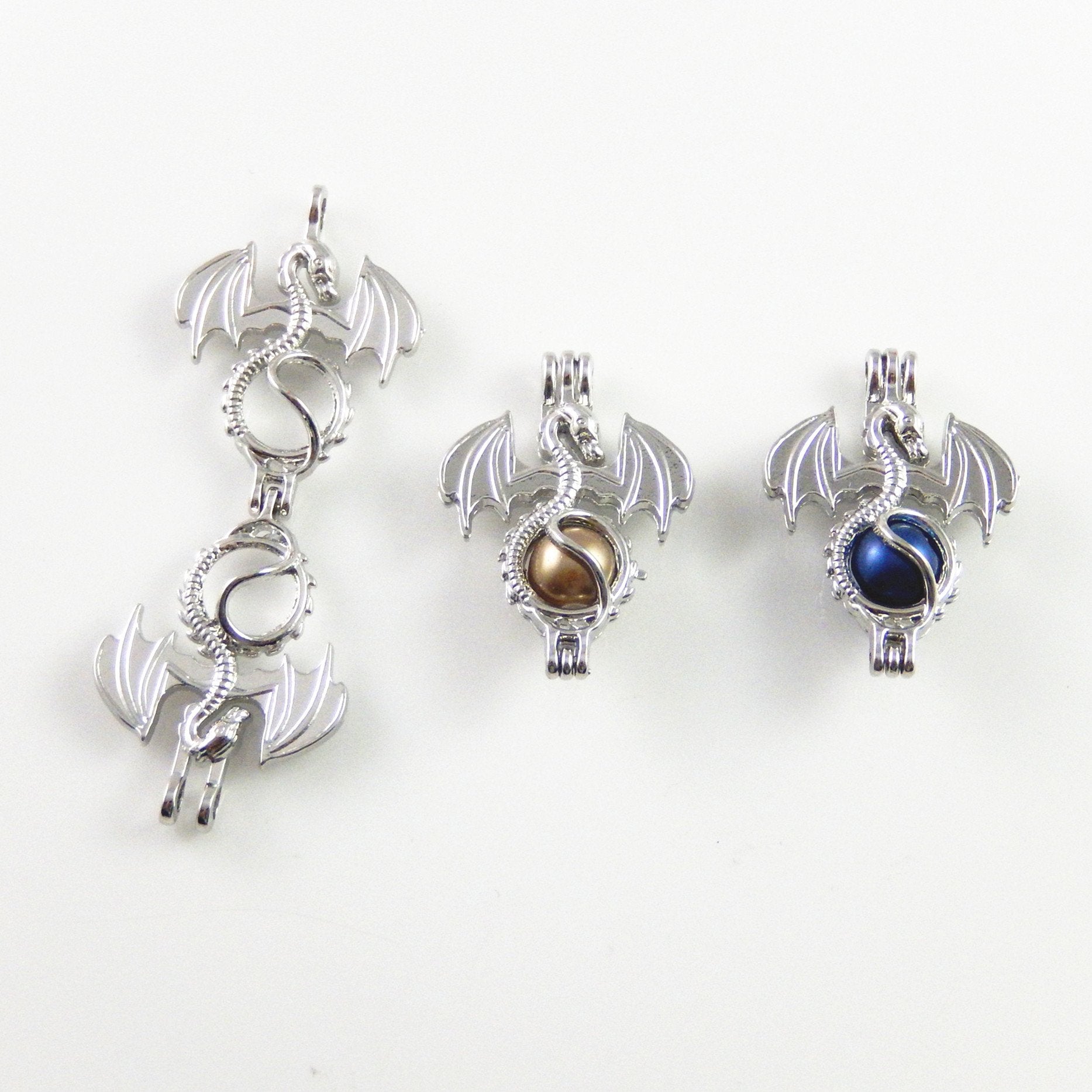 Julie Wang antique silver lockets; easy to customize with essential oil felt beads.