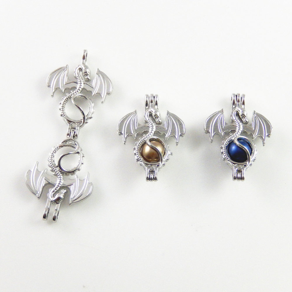 Julie Wang antique silver lockets; easy to customize with essential oil felt beads.