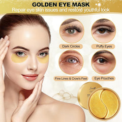JULYBRO under eye mask being applied to the eye area for hydration and care