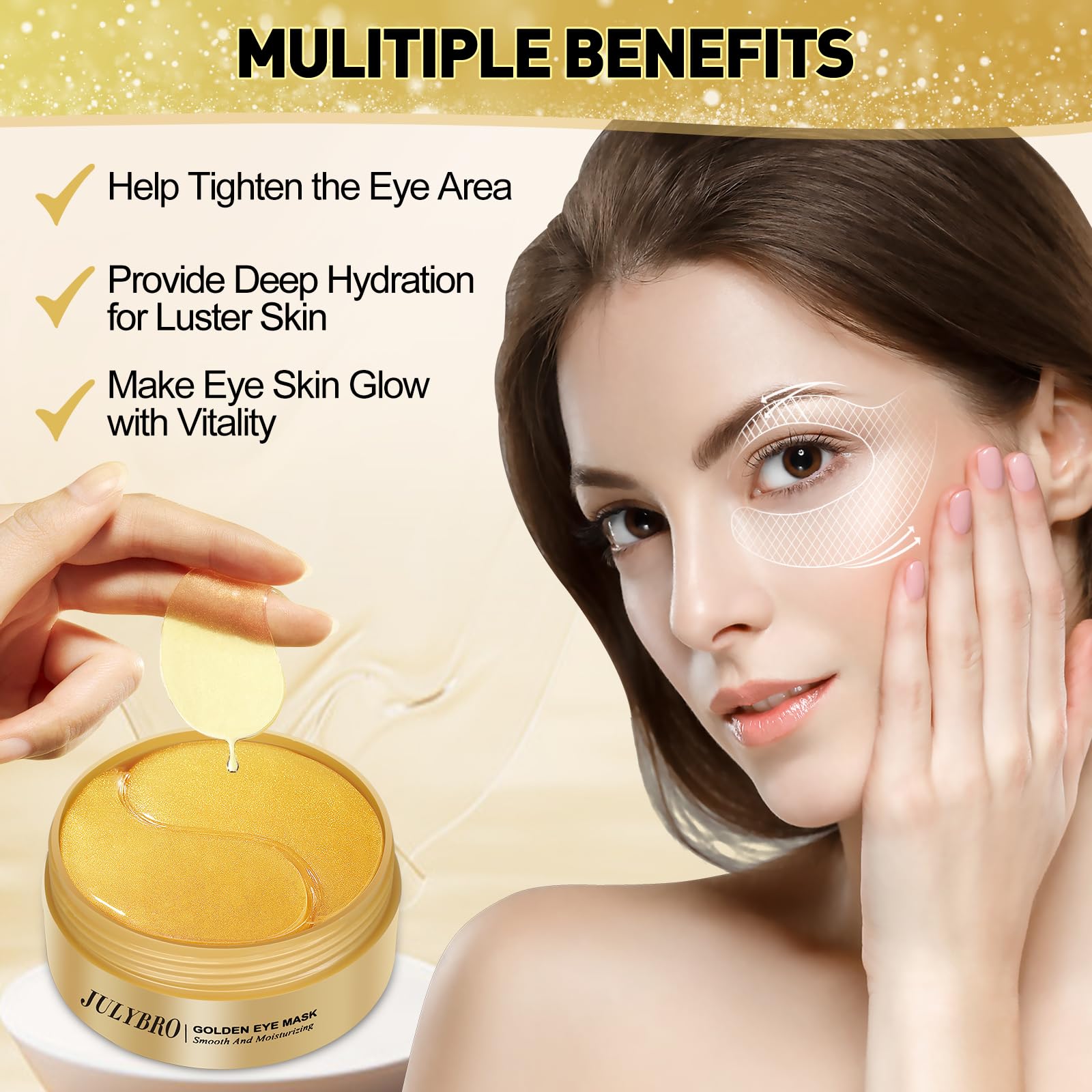 JULYBRO hydrogel technology patch delivering moisture and elasticity support