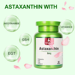 Fivefold Component Formula: Astaxanthin, Nicotinamide, Vitamin E, EGT, GSH