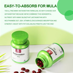 Skin health and aging support with Astaxanthin 6mg