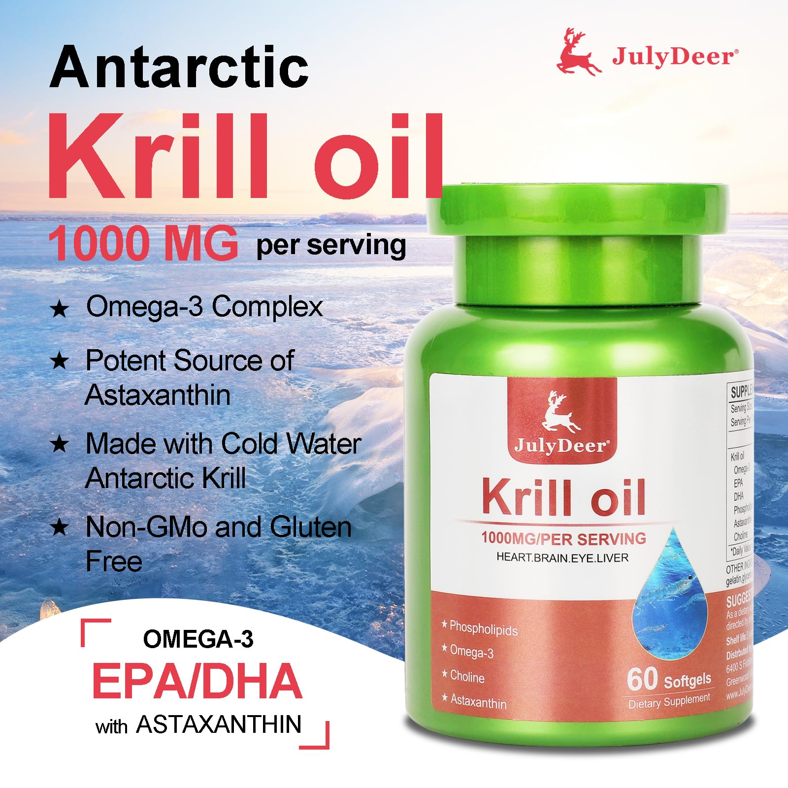 Astaxanthin and phospholipids in krill oil