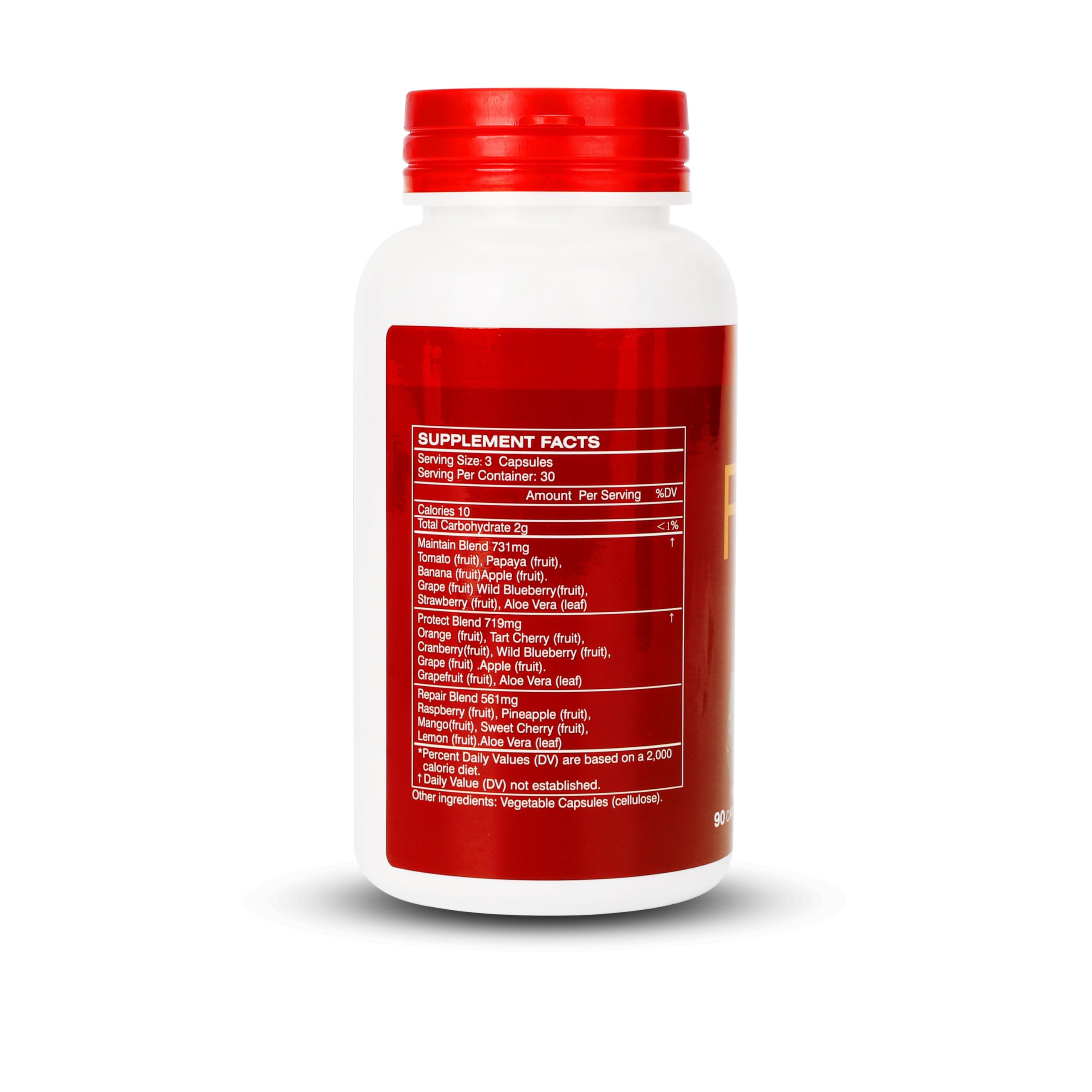 All-natural fruits and veggies antioxidants concept