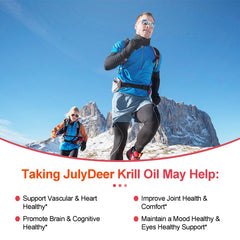 Health benefits represented: joint, heart, brain, immunity