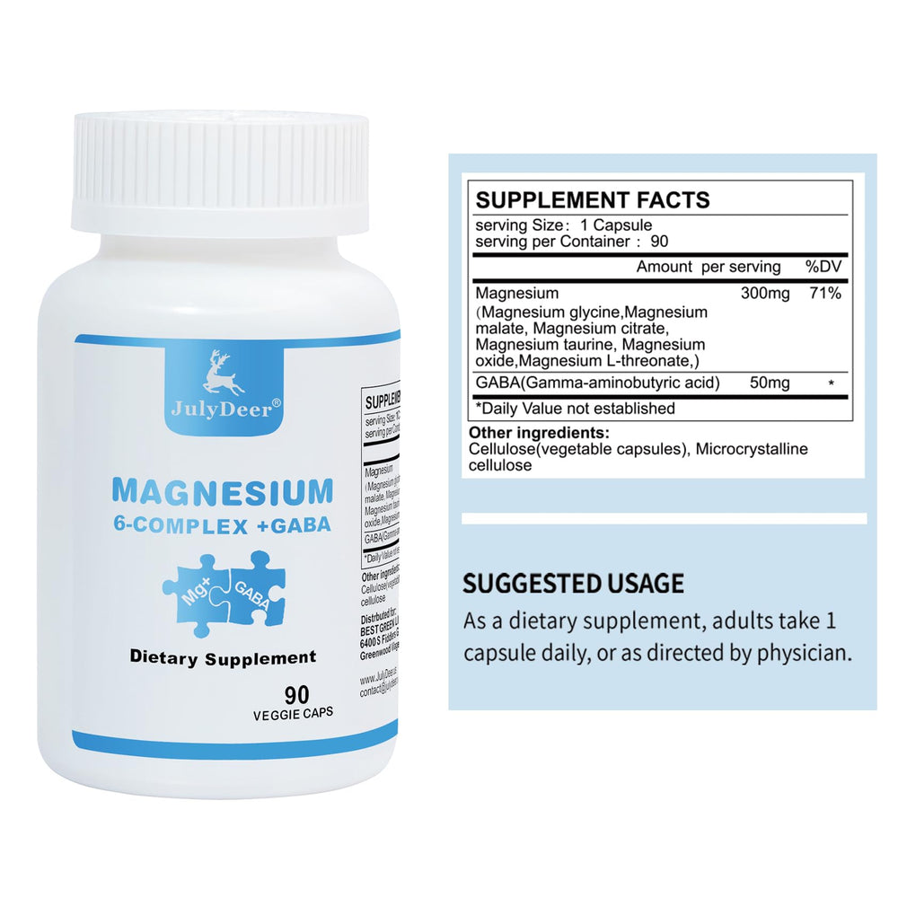 Close-up of magnesium glycinate, malate, and citrate on packaging